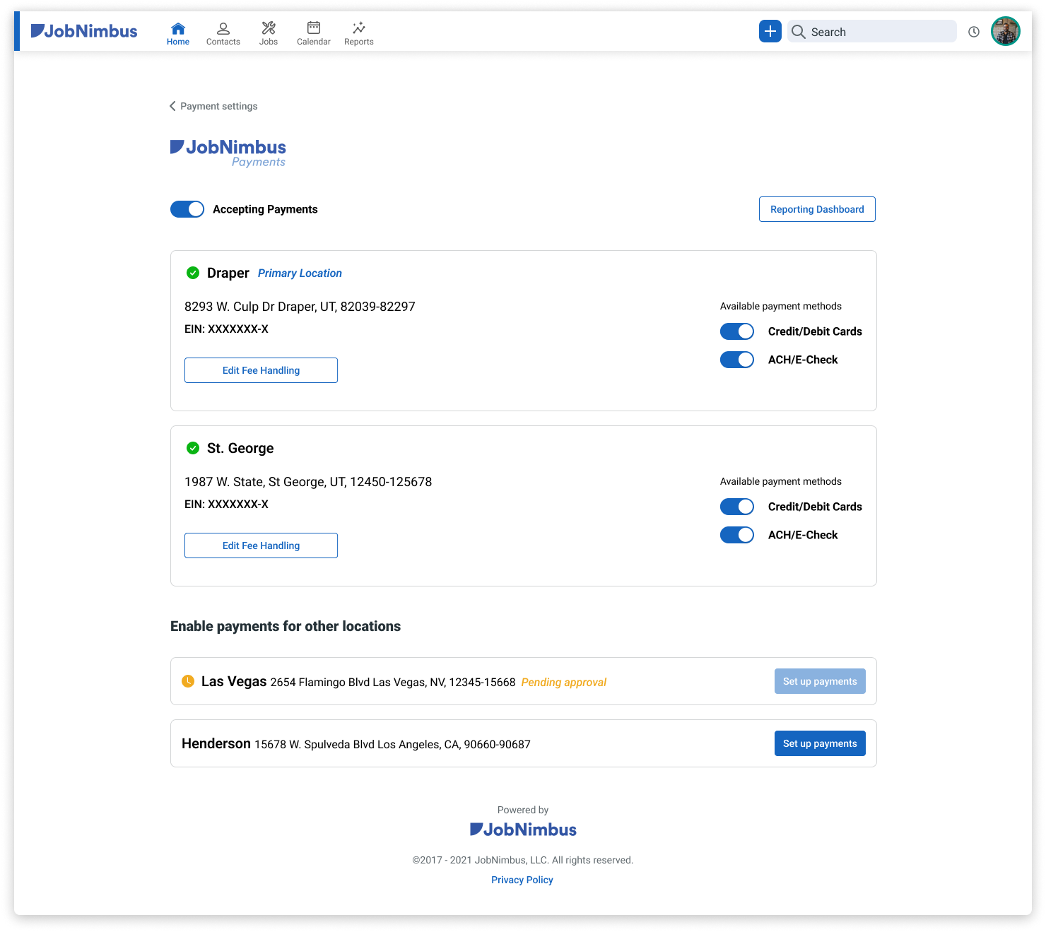 MID Settings - Pending approvals